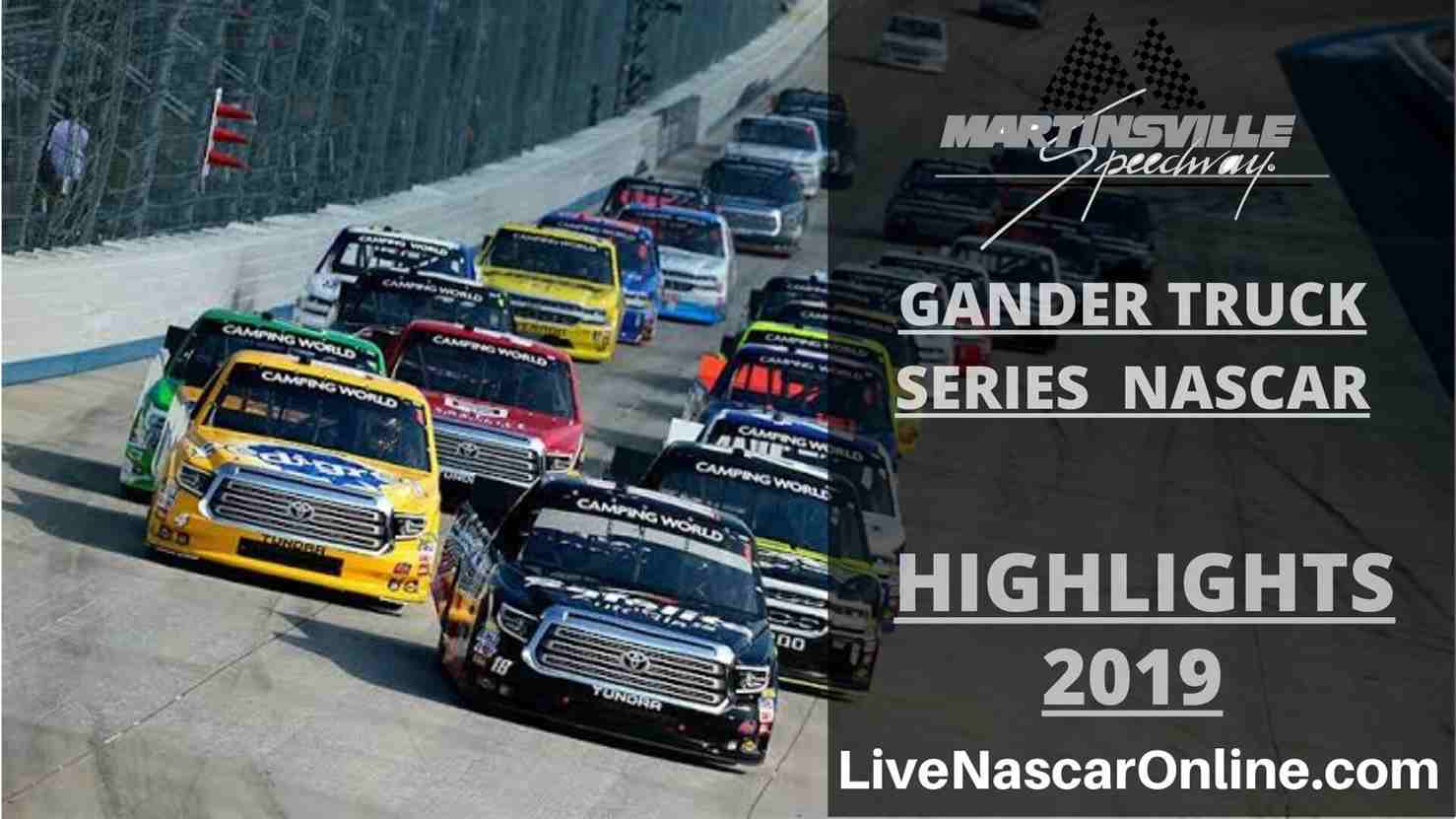 NASCAR Gander Truck Series Martinsville 250 Highlights 2019