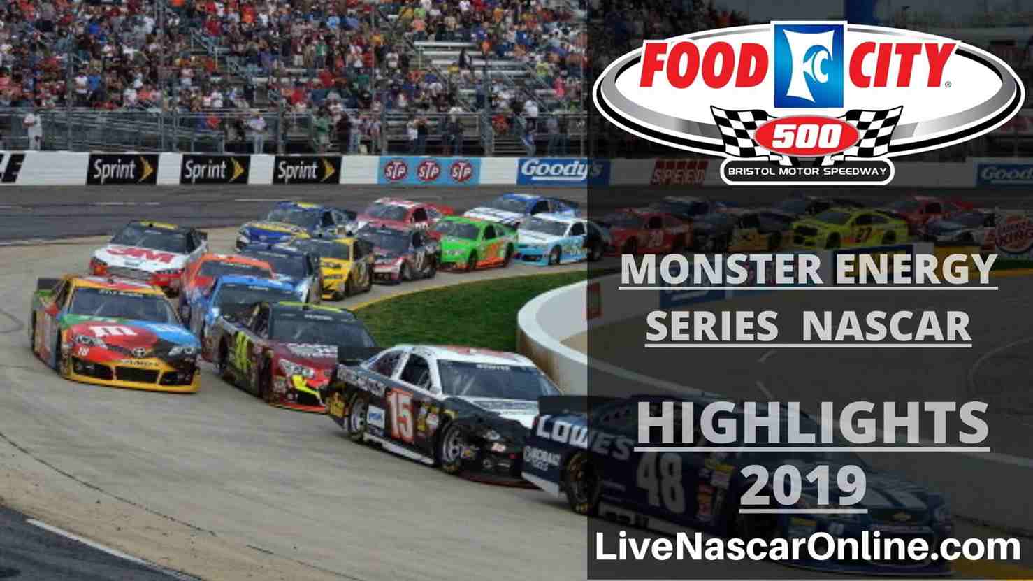 NASCAR Monster Energy FOOD CITY 500 Highlight 2019