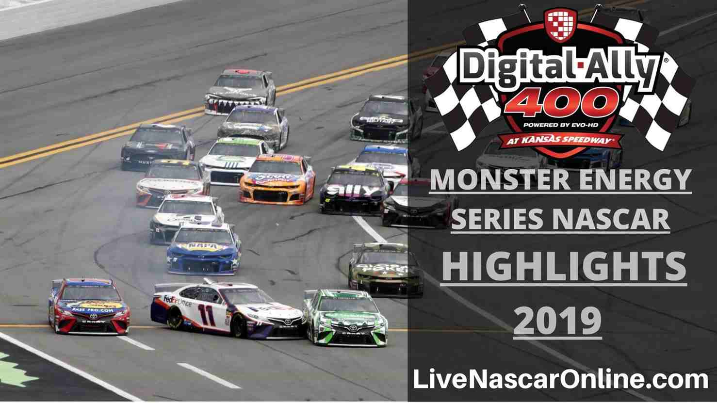 NASCAR Digital Ally 400 Monster Energy Series Highlights 2019