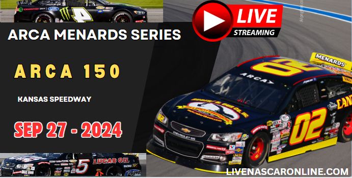 ARCA Menards Series @ Kansas Live Stream 2024 | Sioux Chief Fast Track 150